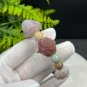 Yanyuan Agate Bracelet Matte Colorful Hand Carved Mermaid Lotus with Alashan Agate Beads