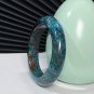 Rare American Blue Chrysocolla Bangle 50MM Oil Painting Style