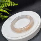 Orange Rhodonite Bangle 58MM Icy Translucent Celestial Eye Ink Painting Style