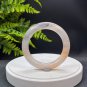 Orange Rhodonite Bangle 58MM Icy Translucent Celestial Eye Ink Painting Style