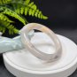 Orange Rhodonite Bangle 58MM Icy Translucent Celestial Eye Ink Painting Style