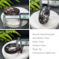Black Plum Blossom Jade Bangle 60MM Crystallization Red White Flowers Pattern
