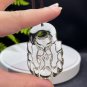 Citrine Pendant Necklace Icy Transparent Clarity Hand Carved Nine Tailed Fox Fairy Lemon Yellow