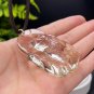 Citrine Pendant Necklace Icy Transparent Clarity Hand Carved Nine Tailed Fox Fairy Lemon Yellow