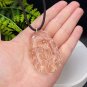 Citrine Pendant Necklace Icy Transparent Clarity Hand Carved Nine Tailed Fox Fairy Lemon Yellow