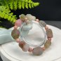 Yanyuan Agate Bracelet Matte Multi-color Hand Carved Eight Auspicious Beads with Alashan Agate Beads
