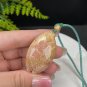 Yellow Fossilized Coral Pendant Jadeification Kaleidoscope Phoenix Tail Carved Cute Fat Cat