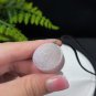 Fossilized Coral Pendant Necklace Jadeification Taro Purple Chunky Round