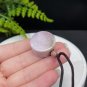 Fossilized Coral Pendant Necklace Jadeification Taro Purple Chunky Round