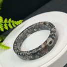 Fossilized Conch Bangle 58MM Straight Cut Square Edge Multicolored