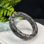 Fossilized Conch Bangle 58MM Straight Cut Square Edge Multicolored