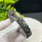 Fossilized Conch Bangle 58MM Straight Cut Square Edge Multicolored