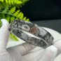 Fossilized Conch Bangle 58MM Straight Cut Square Edge Multicolored