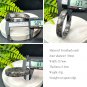 Fossilized Conch Bangle 58MM Straight Cut Square Edge Multicolored