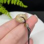 Beige Fossilized Coral Pendant Necklace Jadeification Kaleidoscope Pattern Small Peace Buckle Donut