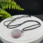 Fossilized Coral Pendant Necklace Jadeification Medium Pink Chunky Round