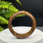 Golden Silk Tigerite Bangle 60MM Unique Vintage Porcelain Luster Disorderly Lines