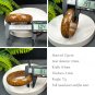 Golden Silk Tigerite Bangle 60MM Unique Vintage Porcelain Luster Disorderly Lines