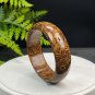 Golden Silk Tigerite Bangle 60MM Unique Vintage Porcelain Luster Geode Disorderly Lines