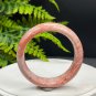 Fossilized Coral Bangle 53MM Porcelain Luster Jadeification Geodes Lemon Blossom Phoenix Tail
