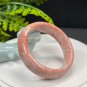 Fossilized Coral Bangle 53MM Porcelain Luster Jadeification Geodes Lemon Blossom Phoenix Tail