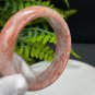 Fossilized Coral Bangle 53MM Porcelain Luster Jadeification Geodes Lemon Blossom Phoenix Tail