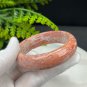 Fossilized Coral Bangle 53MM Porcelain Luster Jadeification Geodes Lemon Blossom Phoenix Tail