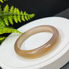 Honey Sugar Agate Bangle 60MM Icy Translucent Cornucopia Geode