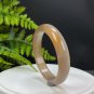 Honey Sugar Agate Bangle 60MM Icy Translucent Cornucopia Geode