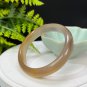 Honey Sugar Agate Bangle 60MM Icy Translucent Cornucopia Geode
