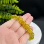 Australia Golden Prehnite Beaded Bracelet 11mm Authentic Icy Transparent Stacking