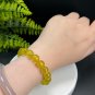 Australia Golden Prehnite Beaded Bracelet 11mm Authentic Icy Transparent Stacking