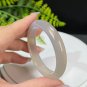 Light Purple Agate Bangle 51+MM High Icy Translucent Clean