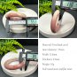 Fossilized Coral Bangle 55MM Porcelain Luster Jadeification Gradient Cameo Brown Wormhole Big Flower