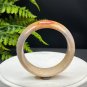 Fossilized Coral Bangle 57+MM Porcelain Luster Jadeification Multi-color Lemon Blossom Phoenix Tail