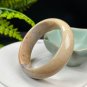 Fossilized Coral Bangle 57+MM Porcelain Luster Jadeification Multi-color Lemon Blossom Phoenix Tail