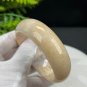 Fossilized Coral Bangle 57+MM Porcelain Luster Jadeification Multi-color Lemon Blossom Phoenix Tail