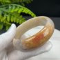 Fossilized Coral Bangle 57+MM Porcelain Luster Jadeification Multi-color Lemon Blossom Phoenix Tail