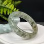 Green Phantom Quartz Bangle 61+MM Icy Translucent Multi-inclusions Ghost Crystal