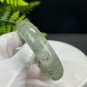 Green Phantom Quartz Bangle 61+MM Icy Translucent Multi-inclusions Ghost Crystal
