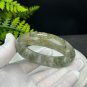 Green Phantom Quartz Bangle 61+MM Icy Translucent Multi-inclusions Ghost Crystal