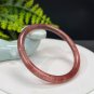 Strawberry Crystal Bangle 57MM Flash Icy Translucent Pigeon Blood Red Thin Round
