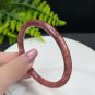 Strawberry Crystal Bangle 57MM Flash Icy Translucent Pigeon Blood Red Thin Round