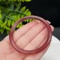 Strawberry Crystal Bangle 57MM Flash Icy Translucent Pigeon Blood Red Thin Round
