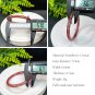 Strawberry Crystal Bangle 57MM Flash Icy Translucent Pigeon Blood Red Thin Round