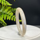 Rare Sunstone Moonstone Intergrowth Bangle 55+MM Icy Flash Blue Light Cat's Eye Round