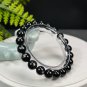 Egyptian Hypersthene Beaded Bracelet 9mm Flashing Gold Black Gemstone