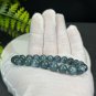 Green Blue Kyanite Beaded Bracelet 9mm Icy Translucent Cat's Eyes