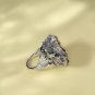 Raw Amethyst Adjustable Ring Geode Cornucopia Freeform Starlight Crystal Clusters Silver S925