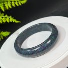 Brazilian Ruby Zoisite Bangle 61MM Blue Green Red July Birthstone